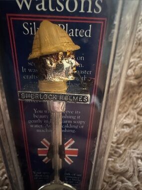 Watsons Sherlock Holmes Silver-Plated Yellow & Silver Tea Spoon